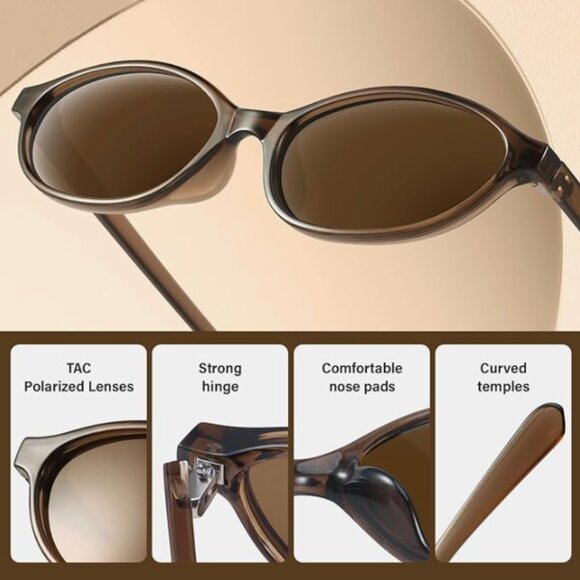 Set of 3 | 90s Retro Oval Sunglasses for Women